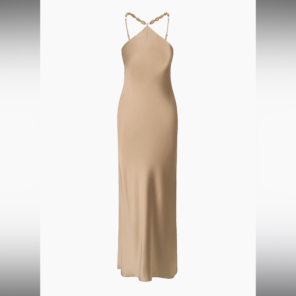 STAUD

Cadence Beaded Satin Maxi Dress